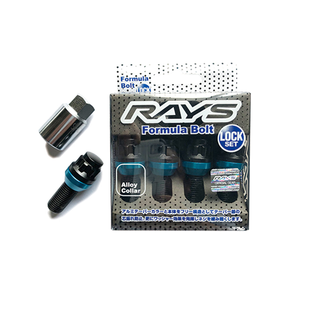 RAYS FORMULA LOCK BOLT 17HEX 14X1.5 28MM BK 60 4PC (BLACK) 7414000013426