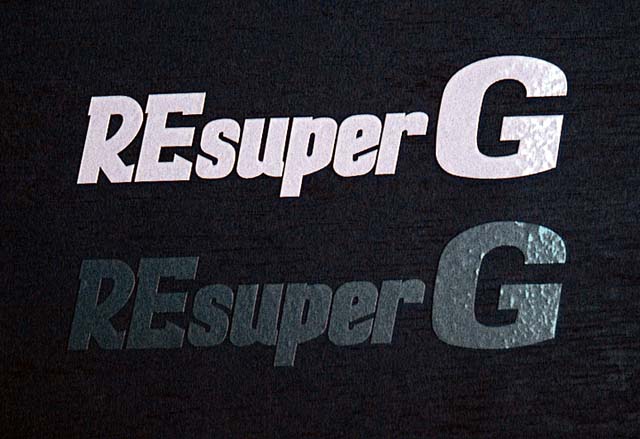 RE-AMEMIYA RE SUPERG STICKER SILVER 14CM FOR  G0S038090S043
