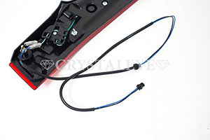 CRYSTAL EYE FIBER TAIL TUBE LED TAIL LAMP HIGH GRADE TYPE BLACK FOR HONDA FIT GK GP L136BK