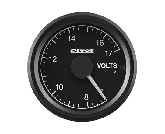 PIVOT GT GAUGE-52 VOLTMETER GAUGE WHITE LIGHT GSV-5