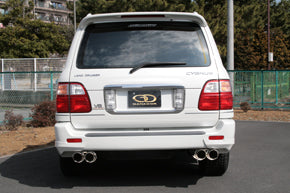 GANADOR PBS-S POLISHED EXHAUST FOR TOYOTA LAND CRUISER 100 GASOLINE GH-UZJ100W GF-UZJ100WFITTEDPOSSIBLE 2UZ-FE 4.700CC GVE-002PO