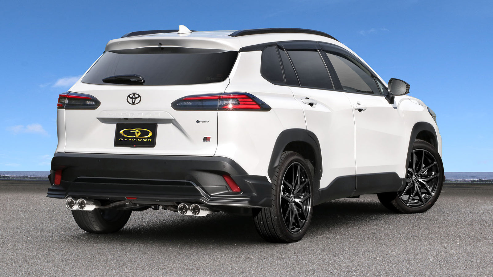 GANADOR VERTEX 4WD SUV POLISHED EXHAUST FOR TOYOTA COROLLA CROSS MXGH15 M20A-FXS 1,986CC 1VM-1WM GVS-063GPO