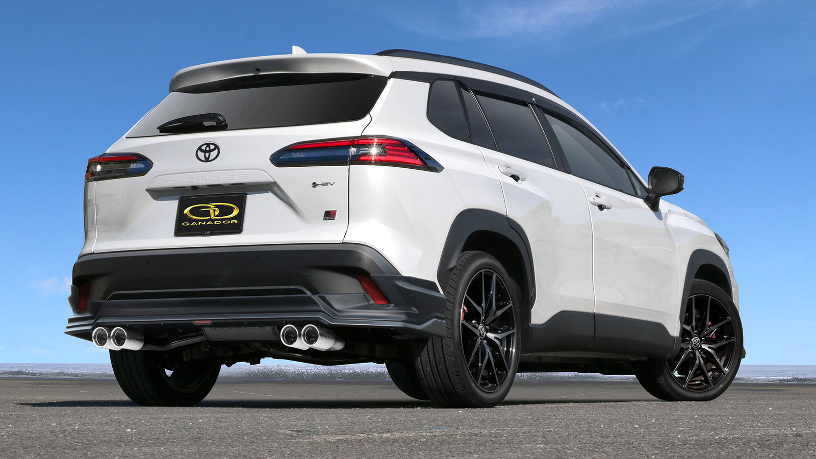 GANADOR VERTEX 4WD SUV POLISHED EXHAUST FOR TOYOTA COROLLA CROSS MXGH15 M20A-FXS 1,986CC 1VM-1WM GVS-063GPO