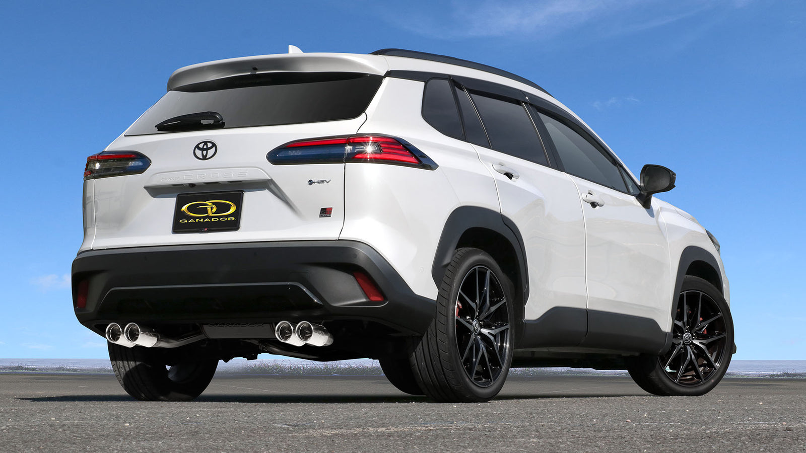 GANADOR VERTEX 4WD SUV POLISHED EXHAUST FOR TOYOTA COROLLA CROSS MXGH15 M20A-FXS 1,986CC 1VM-1WM GVS-063PO