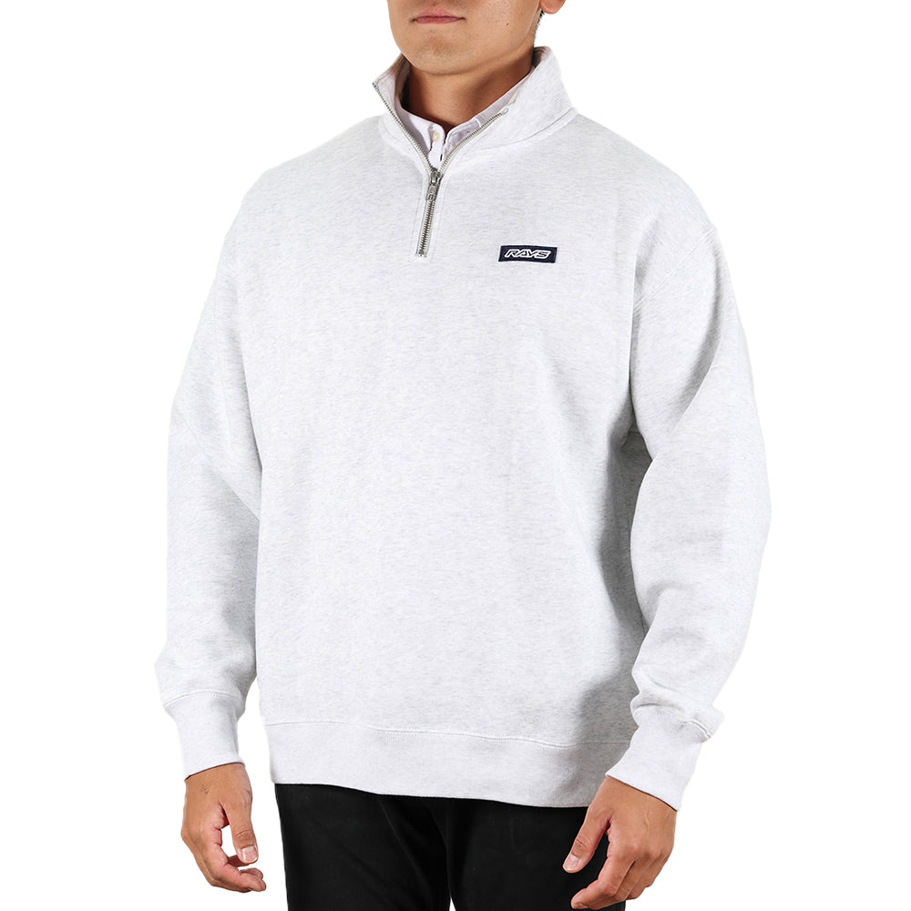 RAYS No.13 RAYS HALF ZIP SWEATER 23A SIZE XL LIGHT GRAY 7409030020030