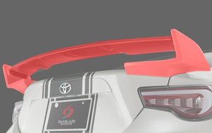 K'SPEC SILKBLAZE SPORTS REAR WING GENUINE SILVER TWO TONE BLACK FOR TOYOTA 86 ZN6 KOUKI TSR86MC-RW-202S