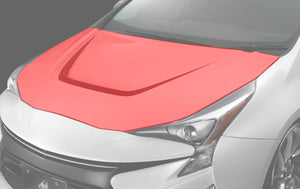 K'SPEC BONNET GENUINE SILVER TWO-TONE FOR TOYOTA PRIUS ZVW50 ZVW51 ZVW55 GL-50PR-BO-1F7-S