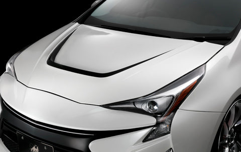 K'SPEC BONNET GENUINE SILVER TWO-TONE FOR TOYOTA PRIUS ZVW50 ZVW51 ZVW55 GL-50PR-BO-1F7-S