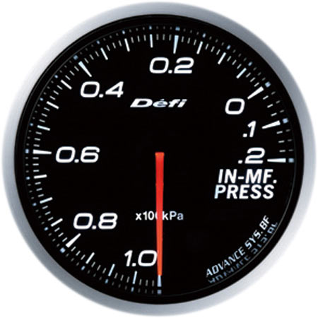 DEFI ADVANCE BF INTAKE MANIFOLD PRESSURE GAUGE WHITE FOR  DF10101