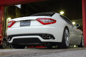 KREISSIEG CAT-BACK F1 SOUND VALVETRONIC EXHAUST SYSTEM STAINLESS STEEL FLOATING CURL TAIL SANDBLASTED KSG LOGO MARK FOR S AT WITH VARIABLE FUNCTION FOR MASERATI GRAND TURISMO S AT MGT-04-STAINLESS-GRANTURISMO-S-AT-YES