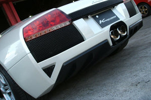 KREISSIEG F1 SOUND VALVETRONIC EXHAUST SYSTEM TITANIUM TAIL SANDBLASTED KSG LOGO MARK FOR LAMBORGHINI LP640 MURCIELAGO LAM-07-TITANIUM