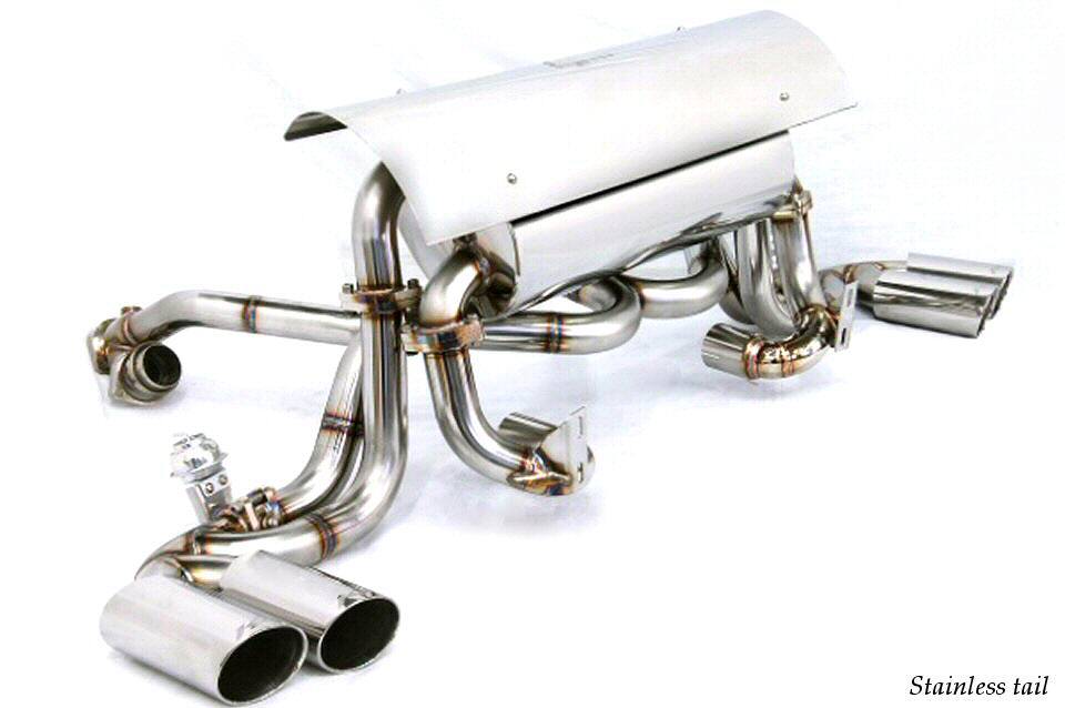 KREISSIEG F1 SOUND VALVETRONIC EXHAUST SYSTEM ULTIMATE VER. TITANIUM FLOATING CURL TAIL SANDBLAST KSG LOGO MARK FOR FERRARI F360 CHALLENGE STRADALE F360-12-TITANIUM-M27-CHALLENGE