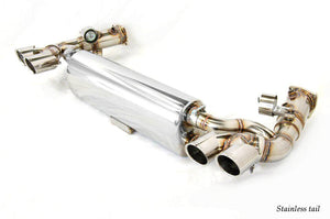 KREISSIEG HEADER BACK F1 SOUND VALVETRONIC EXHAUST SYSTEM TITANIUM FLOATING CURL TAIL SANDBLASTED KSG LOGO MARK FOR PORSCHE 997 TURBO  P997T-01-TITANIUM