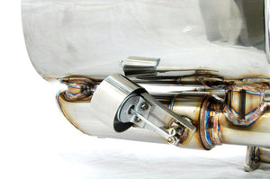 KREISSIEG CAT-BACK F1 SOUND VALVETRONIC EXHAUST SYSTEM STAINLESS STEEL FLOATING CURL TAIL SANDBLASTED KSG LOGO MARK DFI 7SP PDK FOR PORSCHE 997 CARRERA DFI 7SPEED PDK TRANSMISSION P997C-07-STAINLESS