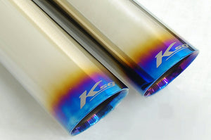 KREISSIEG CAT-BACK F1 SOUND VALVETRONIC EXHAUST SYSTEM TITANIUM FLOATING CURL TAIL SANDBLASTED KSG LOGO MARK FOR AT WITHOUT VARIABLE FUCTION FOR MASERATI GRAND TURISMO AT MGT-04-TITANIUM-GRANTURISMO-AT-NA