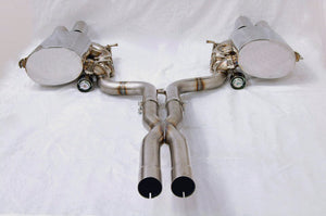 KREISSIEG CAT-BACK F1 SOUND VALVETRONIC EXHAUST SYSTEM STAINLESS STEEL FLOATING CURL TAIL SANDBLASTED KSG LOGO MARK FOR AT WITHOUT VARIABLE FUCTION FOR MASERATI GRAND TURISMO AT MGT-04-STAINLESS-GRANTURISMO-AT-NA