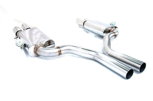 KREISSIEG FIRST CAT-BACK F1 SOUND VALVETRONIC EXHAUST SYSTEM STAINLESS STEEL FLOATING CURL TAIL SANDBLASTED KSG LOGO MARK FOR BENTLEY FLYING SPUR BEFS-02-STAINLESS