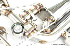 KREISSIEG CAT-BACK F1 SOUND VALVETRONIC EXHAUST SYSTEM STAINLESS STEEL BILLET FLOATING CURL TAIL SANDBLASTED KSG LOGO MARK FOR BMW E46 M3 BME46-04-STAINLESSBILLET
