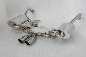 KREISSIEG FIRST CAT-BACK F1 SOUND VALVETRONIC EXHAUST SYSTEM STAINLESS STEEL BILLET FLOATING CURL TAIL SANDBLASTED KSG LOGO MARK 6SP LATE MODEL FOR PORSCHE 987 BOXSTER KOUKI  P987BL-01-STAINLESSBILLET-6SP