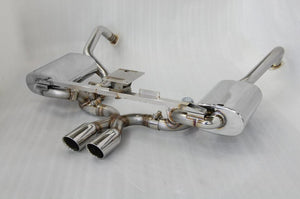 KREISSIEG FIRST CAT-BACK F1 SOUND VALVETRONIC EXHAUST SYSTEM TITANIUM FLOATING CURL TAIL SANDBLASTED KSG LOGO MARK 6SP EARLY MODEL FOR PORSCHE 987 CAYMAN ZENKI  P987C-08-TITANIUM-6SP