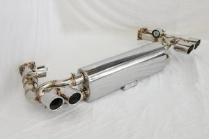 KREISSIEG HEADER BACK F1 SOUND VALVETRONIC EXHAUST SYSTEM STAINLESS STEEL BILLET FLOATING CURL TAIL SANDBLASTED KSG LOGO MARK DFI 7SP PDK FOR PORSCHE 997 TURBO DFI 7SPEED PDK TRANSMISSION P997T-01-STAINLESSBILLET-DFI7SPPDK
