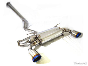 KREISSIEG CAT-BACK F1 SOUND VALVETRONIC EXHAUST SYSTEM 2-PIPE STAINLESS STEEL FLOATING CURL TAIL SANDBLASTED KSG LOGO FOR SUBARU BRZ SBRZ-01-STAINLESS