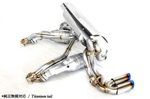 KREISSIEG F1 SOUND VALVETRONIC EXHAUST SYSTEM ULTIMATE VER. STAINLESS STEEL FLOATING CURL TAIL SANDBLAST KSG LOGO MARK FOR FERRARI F360 CHALLENGE STRADALE F360-12-STAINLESS-M27-CHALLENGE