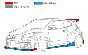 HKS BODY KIT TYPE-S FRONT BUMPER SPOILER FOR TOYOTA GR YARIS GXPA16 4BA KOUKI G16E-GTS 53004-AT037	
