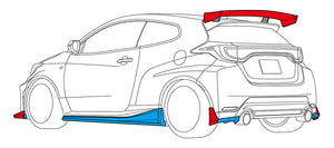 HKS BODY KIT TYPE-S REAR BUMPER SPOILER FOR TOYOTA GR YARIS GXPA16 4BA KOUKI G16E-GTS 53004-AT039	