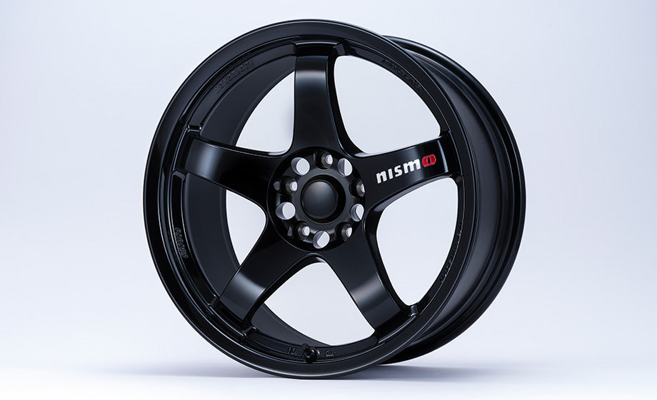 NISMO LM GT4 ALUMINUM ROAD WHEEL MACHINING LOGO VERSION 18X9.5J +12 5X114.3 BLACK FOR NISSAN SKYLINE BCNR33 BNR34 4030S-RS120-BK