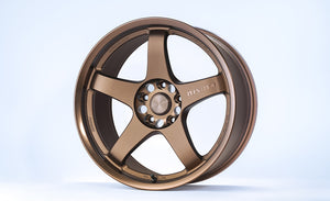 NISMO LM GT4 ALUMINUM ROAD WHEEL MACHINING LOGO VERSION 18X10.5J +15 5X114.3 BRONZE (ANODIZED ALUMINUM) 4030S-RS130-BR