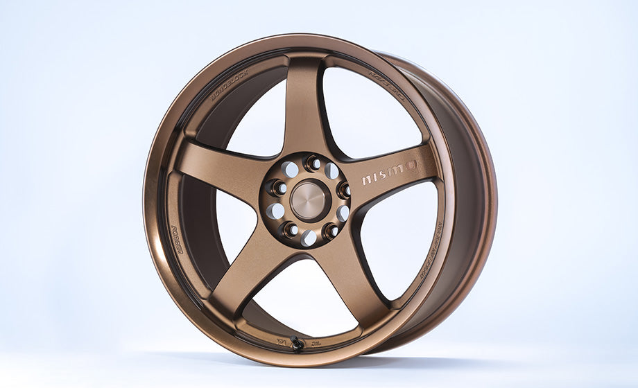 NISMO LM GT4 ALUMINUM ROAD WHEEL MACHINING LOGO VERSION 18X9.0J +22 5X114.3 BRONZE (ANODIZED ALUMINUM) FOR NISSAN SKYLINE BNR32 4030S-RS110-BR