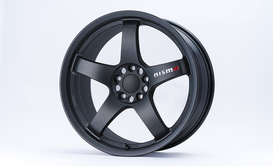 NISMO LM GT4 EVO ALUMINUM ROAD WHEEL MACHINING LOGO VERSION 19X9.5J +50 5X114.3 MATT GUN BLACK 4030S-RS240-MG