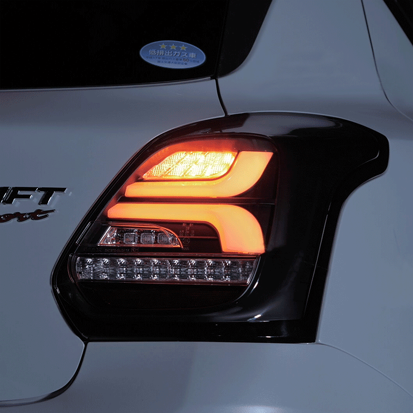 VALENTI JEWEL LED TAIL LAMP REVO LIGHT SMOKE CHROME FOR SUZUKI ZC33S SWIFT SPORT TSZC33-SC-1
