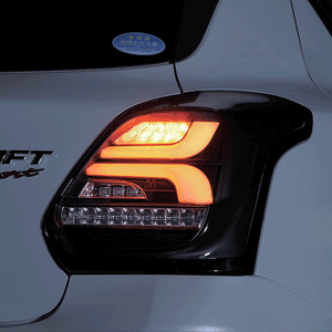 VALENTI JEWEL LED TAIL LAMP REVO LIGHT SMOKE RED LENS CHROME FOR SUZUKI ZC33S SWIFT SPORT TSZC33-SRC-1