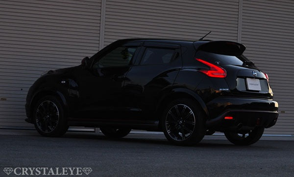 CRYSTAL EYE FIBER FULL LED TAIL LAMP RED CLEAR FOR NISSAN JUKE B003-RC