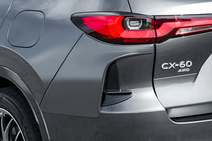 AUTOEXE REAR SIDE COWL RHODIUM WHITE PREMIUM METALLIC PAINTED FOR MAZDA CX-60 KH-07 KHA1V3060SZ