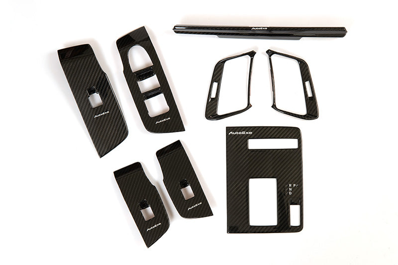 AUTOEXE CARBON INTERIOR PANEL SET FOR MAZDA CX-80 KL SERIES DIESEL HYBRID AND DIESEL VEHICLES KHA1V11Z0