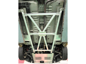 D-SPORT FLOOR FRAME BAR STEEL 2-POINT 2-MOUNT FOR DAIHATSU TANTO LA600S 57501-B180
