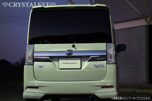 CRYSTAL EYE 3D HOLE FIBER FULL LED TAIL CLEAR FOR DAIHATSU TANTO CUSTOM LA600S LA610S KOUKI J162-CL