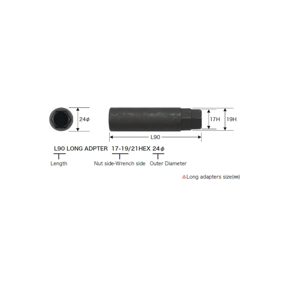RAYS No.5 L70 LONG ADAPTER 19-19HEX 7419000000005