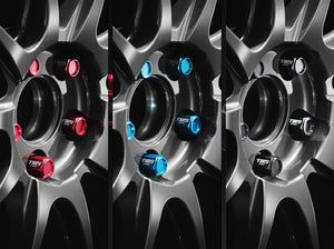 TWS WHEEL LOCK NUT SET - [20P] 16 NUTS / 4 LOCK NUTS / 1 KEY ADAPTER - BLACK FOR  TWS3K
