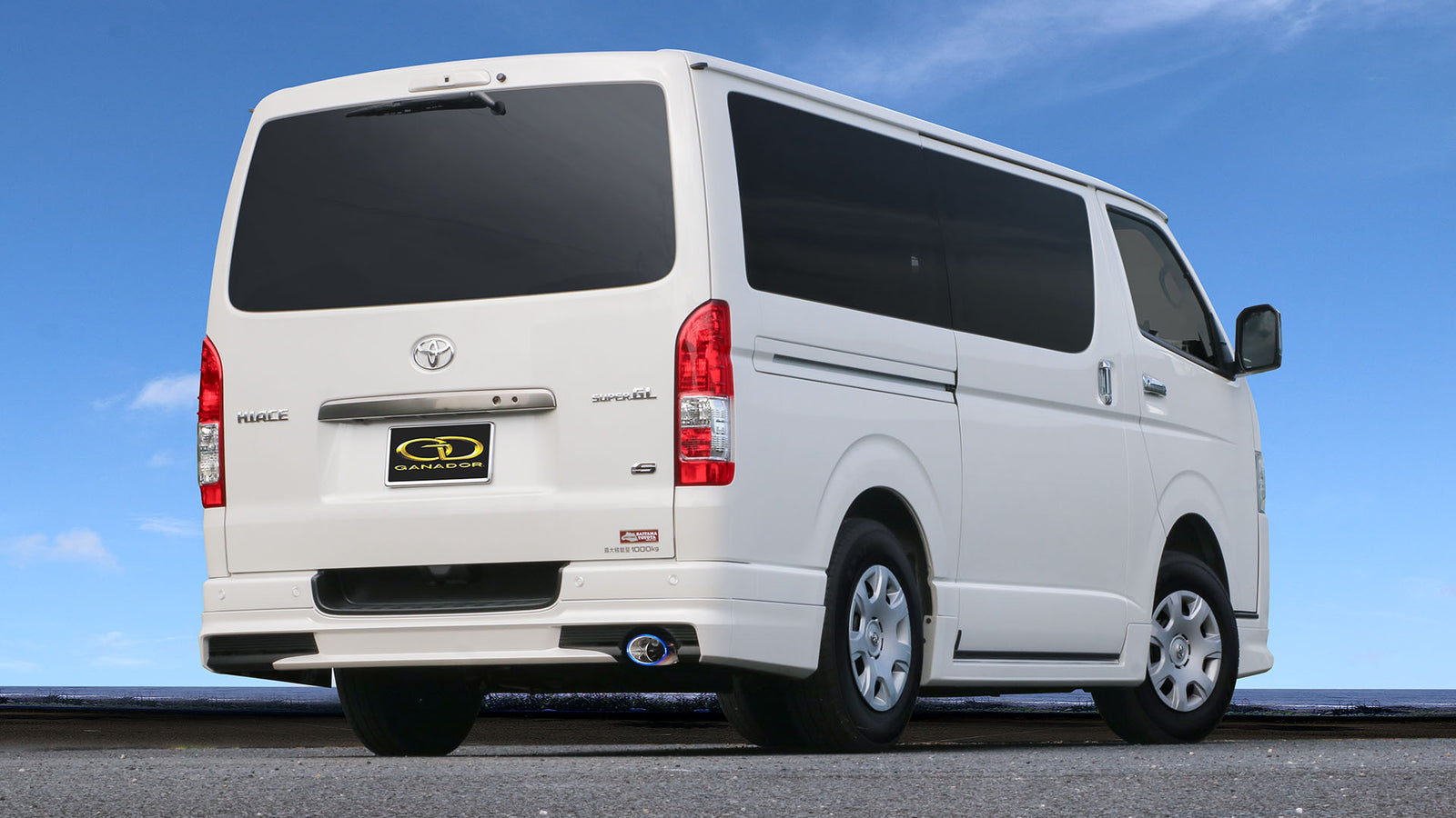 GANADOR ECO10 BLUE EXHAUST FOR TOYOTA HIACE VAN GDH201V 2WD GDH206V 4WD MODELLISTA 1GD-FTV 2,754CC DIESEL ME-043MBL