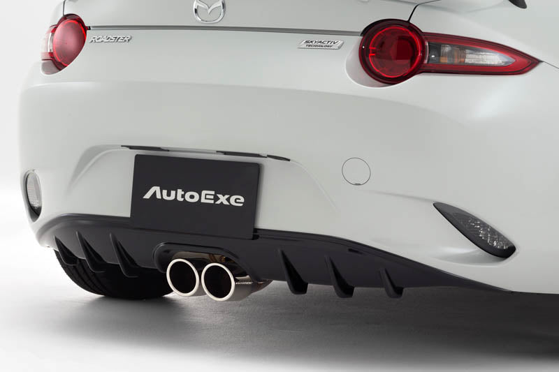 AUTOEXE REAR UNDER PANEL FOR SPORTS MUFFLER CENTER DUAL FOR MAZDA ROADSTER ND5RC ND5RE ROADSTER RF NDERC NDERE SKYACTIV-G 1.5 / SKYACTIV-G 2.0 MND2400