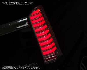 CRYSTAL EYE CRYSTAL FIBER FULL LED TAIL LAMP V2 SEQUENTIAL TURN SIGNAL TYPE RED FOR HONDA N-BOX CUSTOM JF1 JF2 J195-IR