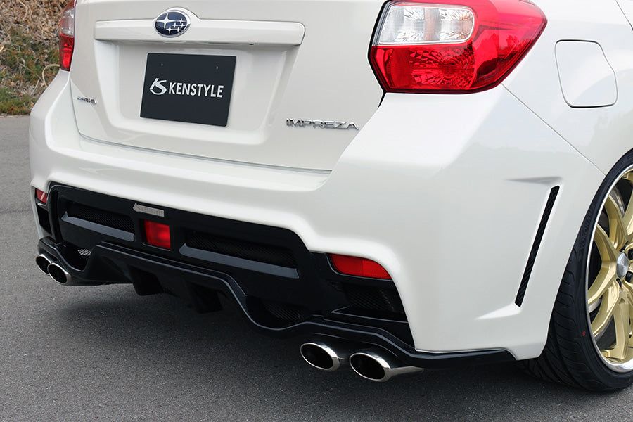 KENSTYLE REAR BUMPER SPOILER FRP UNPAINTED FOR SUBARU IMPREZA SPORTS KENSTYLE-00095