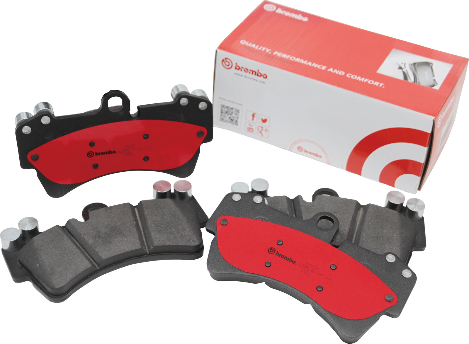 BREMBO CERAMIC BRAKE PADS LEFT AND RIGHT SET FRONT FOR BMW E53 X5 FB46 01.10-04.04 P06-028N