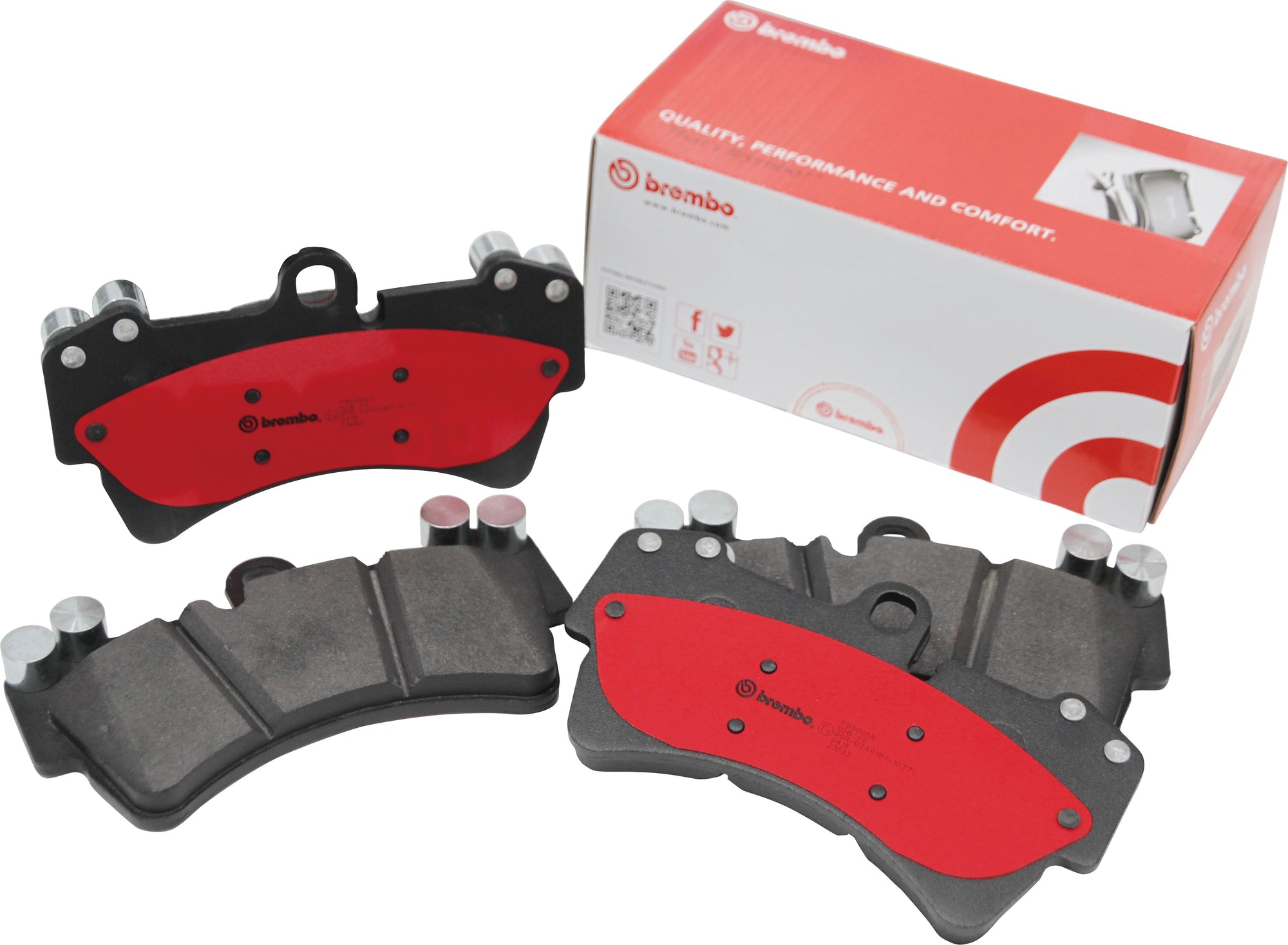 BREMBO CERAMIC BRAKE PADS LEFT AND RIGHT SET FRONT FOR TOYOTA CORONA.CORONA PREMIO ST162 (COUPE) 87.8-89.8 P83-011N