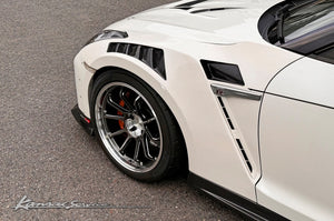 KANSAI SERVICE FRONT WIDE FENDER FOR NISSAN GT-R R35 MY17-22 KAN117C