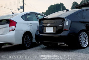 CRYSTAL EYE FIBER FULL LED TAIL LAMP V4 FLOWING TURN SIGNAL TYPE RED CLEAR (RC) FOR TOYOTA PRIUS 30 ZVW30 J168-RC